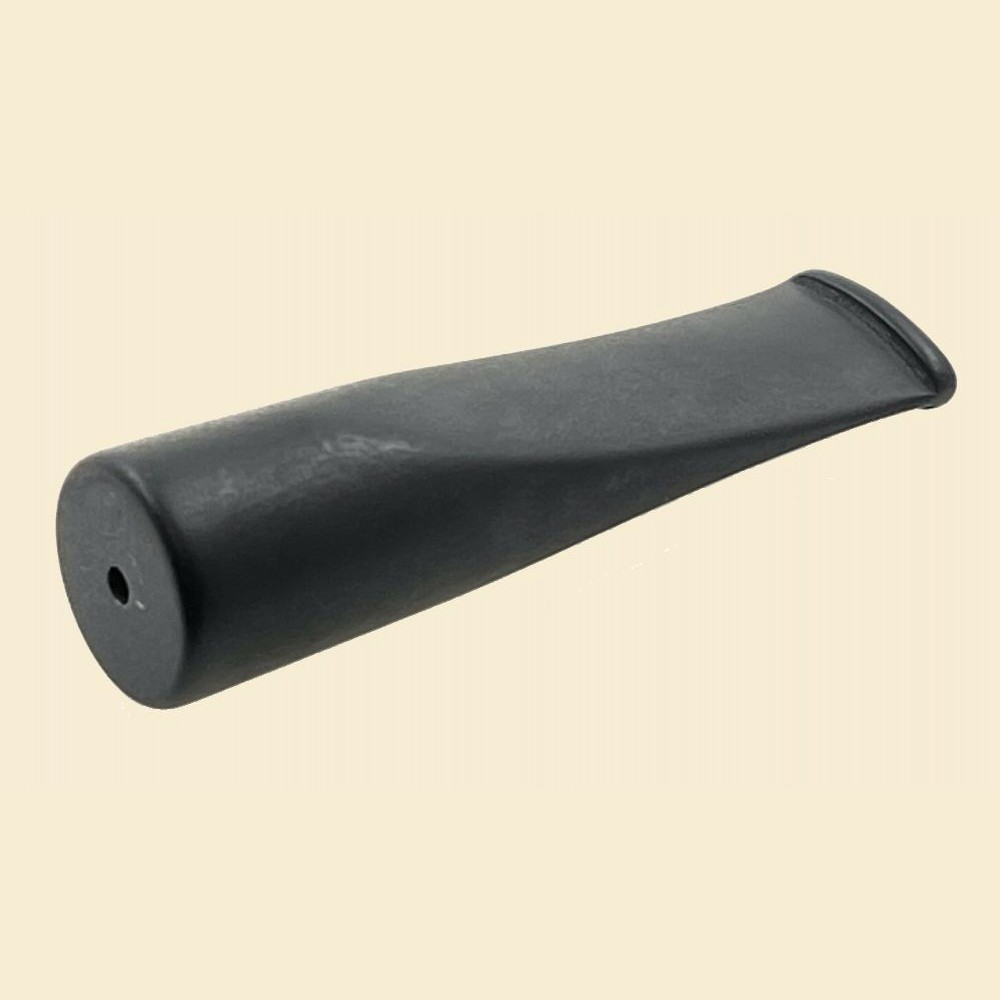 Solid Black Tapered 20mm x 75mm Acrylic Pipe Mouthpiece without Tenon am54